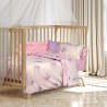 Σετ Σεντόνια Κούνιας 3 Τεμαχίων Greenwich Polo Club 8868 Pink 130x170