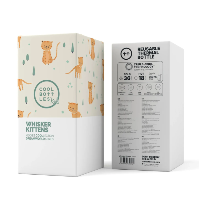 Ανοξείδωτο Μπουκάλι Cool Bottles Γατούλες 350ml...