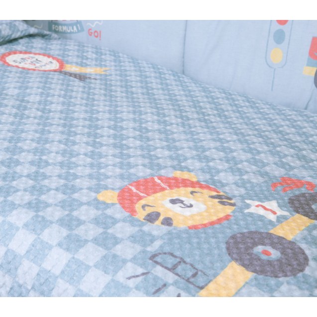Κουβέρτα Κούνιας Πικέ Nef-Nef Super Boy Blue...