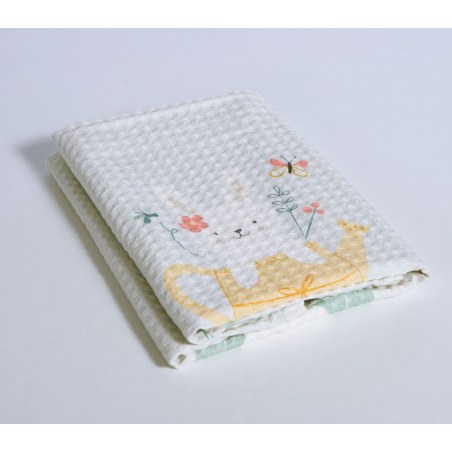 Κουβέρτα Πικέ Αγκαλιάς Nef-Nef Pic Nic Together Aqua 80x110