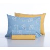 Σετ Παιδικά Σεντόνια Μονά 3 Τεμαχίων Nef-Nef Dog Life Blue 170x260