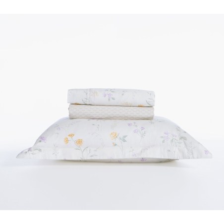 Σετ Σεντόνια King Size 4 Τεμαχίων Nef-Nef Rozaria Ecru 270x280