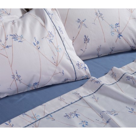 Σετ Σεντόνια Υπέρδιπλα 4 Τεμαχίων Nef-Nef Desirous Off White/Blue 240x270
