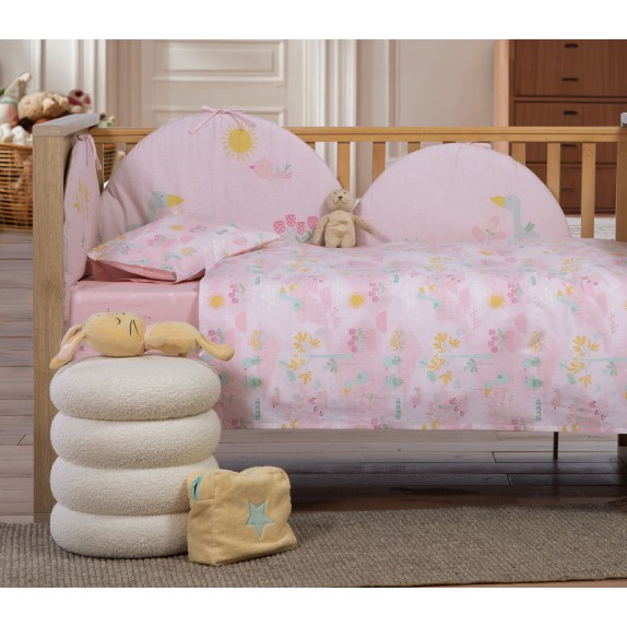 Σετ Σεντόνια Κούνιας 3 Τεμαχίων Nef-Nef Spring Happiness...