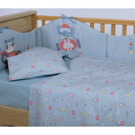 Σετ Σεντόνια Κούνιας 3 Τεμαχίων Nef-Nef Super Boy Blue 120x170