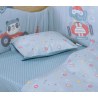 Σετ Σεντόνια Κούνιας 3 Τεμαχίων Nef-Nef Super Boy Blue 120x170
