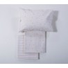 Σετ Σεντόνια Κούνιας 3 Τεμαχίων Nef-Nef Happy Off White 120x170