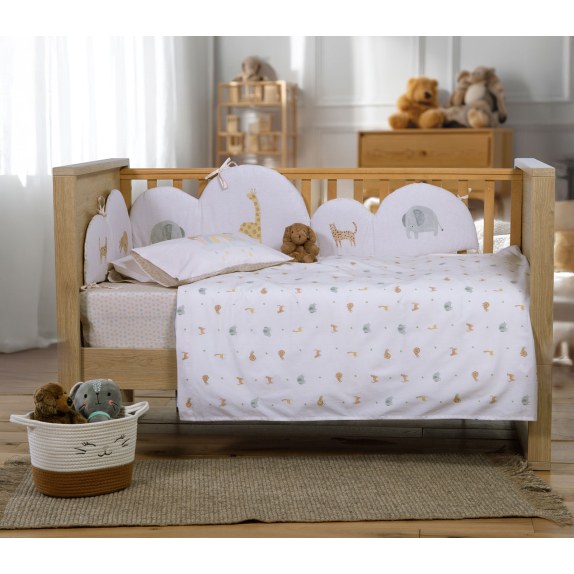 Σετ Σεντόνια Κούνιας 3 Τεμαχίων Nef-Nef Jungle In Motion...