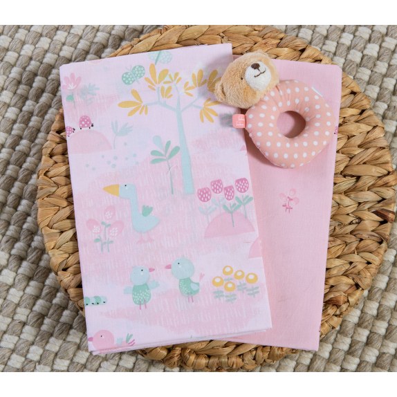 Σετ Σεντόνια Λίκνου 2 Τεμαχίων Nef-Nef Spring Happiness...