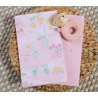 Σετ Σεντόνια Λίκνου 2 Τεμαχίων Nef-Nef Spring Happiness Pink 70x120