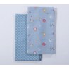 Σετ Σεντόνια Λίκνου 2 Τεμαχίων Nef-Nef Super Boy Blue 70x120