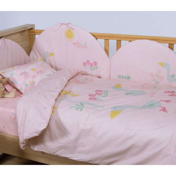 Βρεφικό Κουβερλί Nef-Nef Spring Happiness Pink 110x140