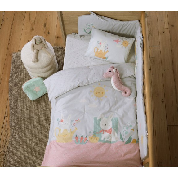 Βρεφικό Κουβερλί Nef-Nef Pic Nic Together Aqua 110x140