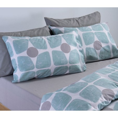 Σετ Σεντόνια Μονά 3 Τεμαχίων Nef-Nef Casual Coreo Aqua 170x270