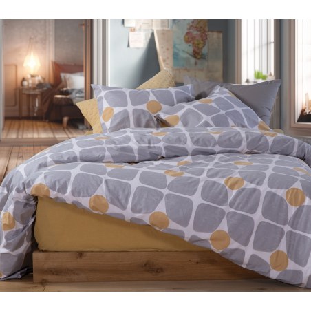 Σετ Σεντόνια Υπέρδιπλα 4 Τεμαχίων Nef-Nef Casual Coreo Yellow 240x270