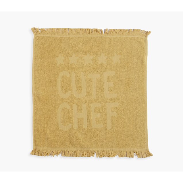 Ποτηρόπανο Nef-Nef Cute Chef Yellow 50x50