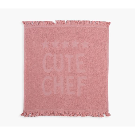 Ποτηρόπανο Nef-Nef Cute Chef Pink 50x50