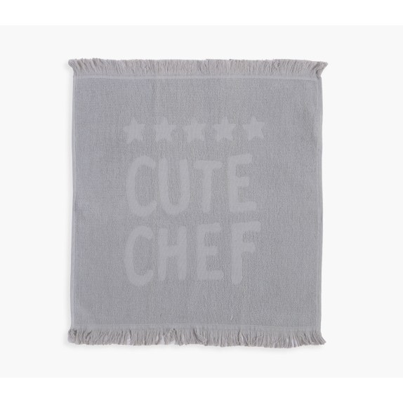 Ποτηρόπανο Nef-Nef Cute Chef L.Grey 50x50