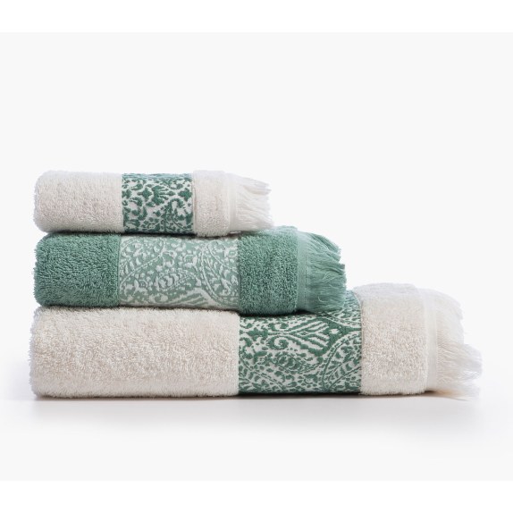 Σετ Πετσέτες 3 Τεμαχίων Nef-Nef Jetrix Ecru/Green...