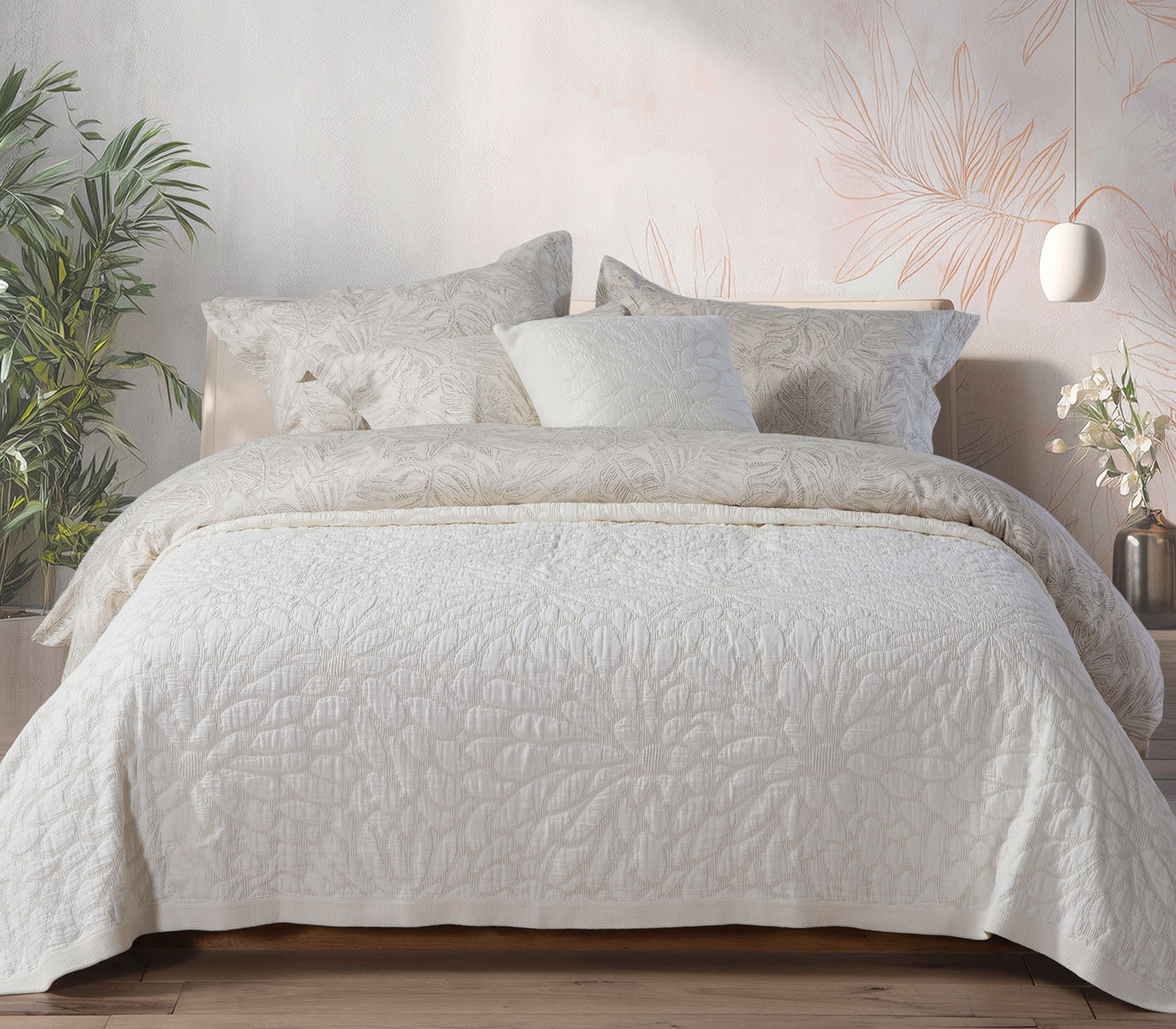 Κουβέρτα Υπέρδιπλη Nef-Nef Undra Beige 230x250