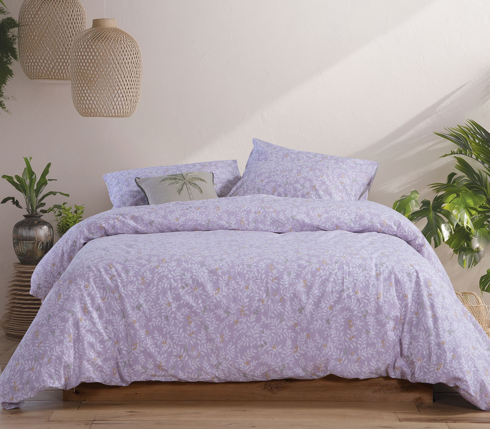 Σετ Σεντόνια Μονά 3 Τεμαχίων Nef-Nef Cylia Lilac 170x270