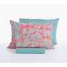 Σετ Σεντόνια Μονά 3 Τεμαχίων Nef-Nef Charisma Green/Coral 170x270