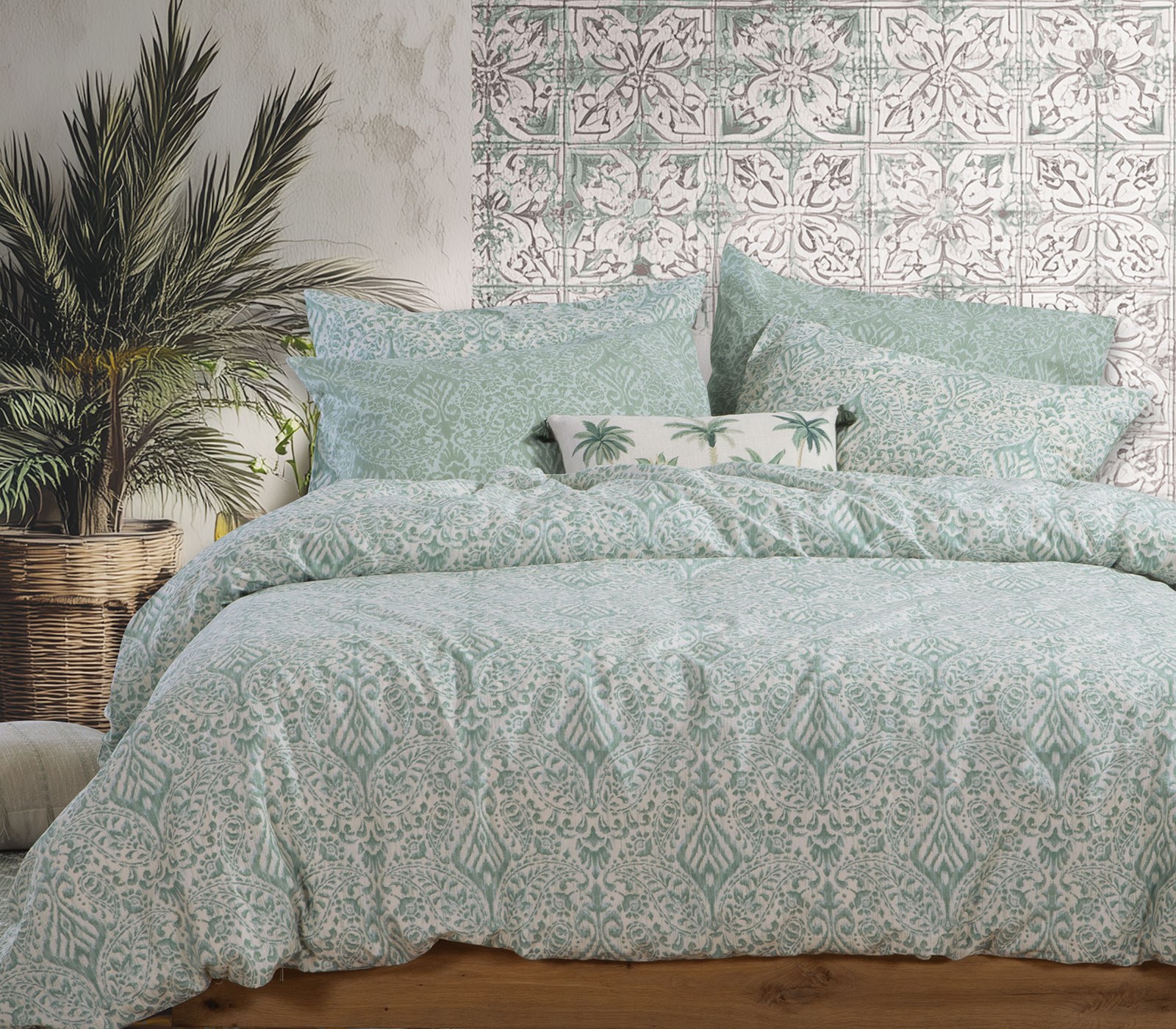 Σετ Σεντόνια Μονά με Λάστιχο 3 Τεμαχίων Nef-Nef Jetrix Green 100x200+35