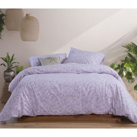 Σετ Σεντόνια King Size με Λάστιχο 4 Τεμαχίων Nef-Nef Cylia Lilac 180x200+35