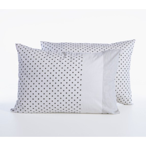 Μαξιλαροθήκη Nef-Nef Donter 26 Ecru/Anthracite 52x72