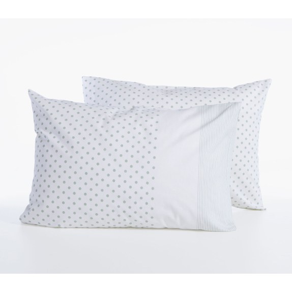 Μαξιλαροθήκη Nef-Nef Donter 26 Ecru/Green 52x72