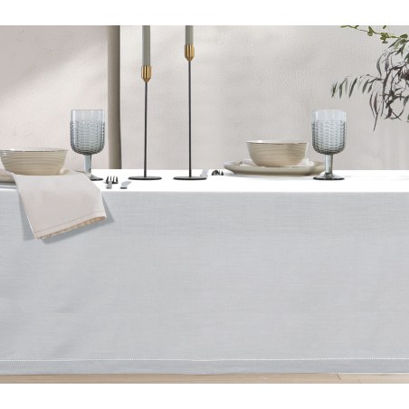 Τραπεζομάντηλο Nef-Nef Steady White D:180cm