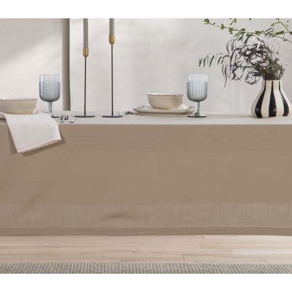 Τραπεζομάντηλο Nef-Nef Steady Beige D:180cm