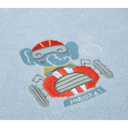 Σετ Βρεφικές Πετσέτες 2 Τεμαχίων Nef-Nef Super Boy L.Blue 30x50+70x140
