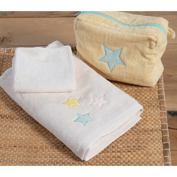 Σετ Βρεφικές Πετσέτες 2 Τεμαχίων Nef-Nef Happy Ecru...