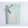 Σετ Βρεφικές Πετσέτες 2 Τεμαχίων Nef-Nef Pic Nic Together Milky Green 30x50+70x140