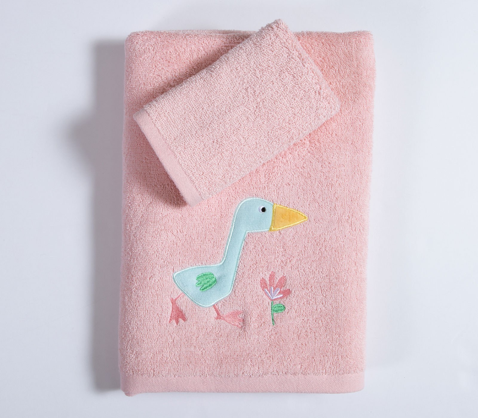 Σετ Βρεφικές Πετσέτες 2 Τεμαχίων Nef-Nef Spring Happiness Pink 30x50+70x140