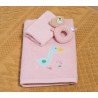 Σετ Βρεφικές Πετσέτες 2 Τεμαχίων Nef-Nef Spring Happiness Pink 30x50+70x140