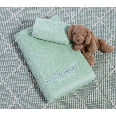 Σετ Βρεφικές Πετσέτες 2 Τεμαχίων Nef-Nef Savana Cameo Green 30x50+70x140