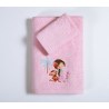Σετ Παιδικές Πετσέτες 2 Τεμαχίων Nef-Nef Welcome To India Pink 30x50+70x140