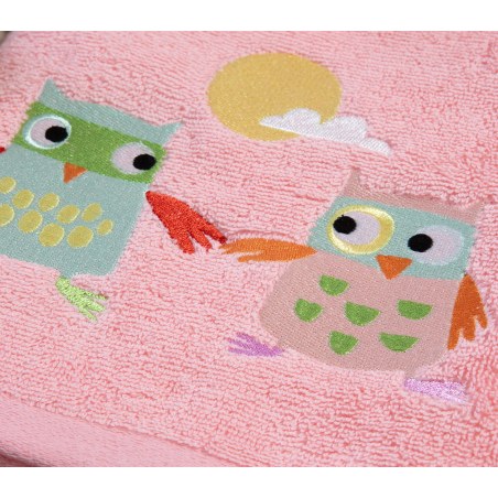 Σετ Παιδικές Πετσέτες 2 Τεμαχίων Nef-Nef Birds Mania Blossom Peach 30x50+70x140
