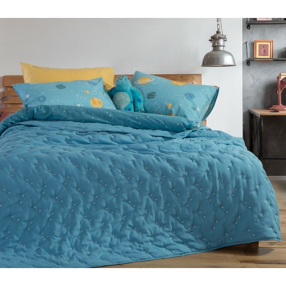 Παιδικό Κουβερλί Μονό Nef-Nef Special Star Petrol 180x240