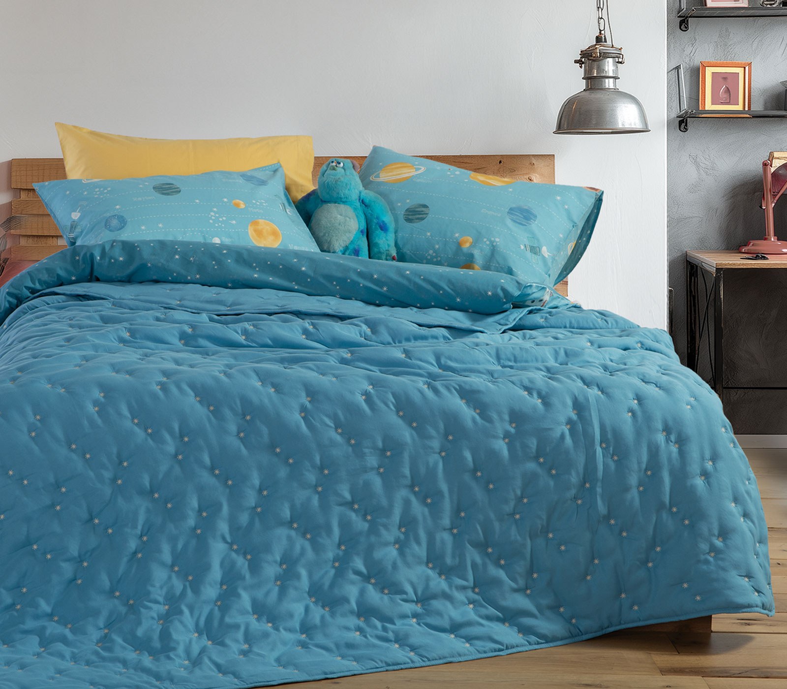 Παιδικό Κουβερλί Μονό Nef-Nef Special Star Petrol 180x240