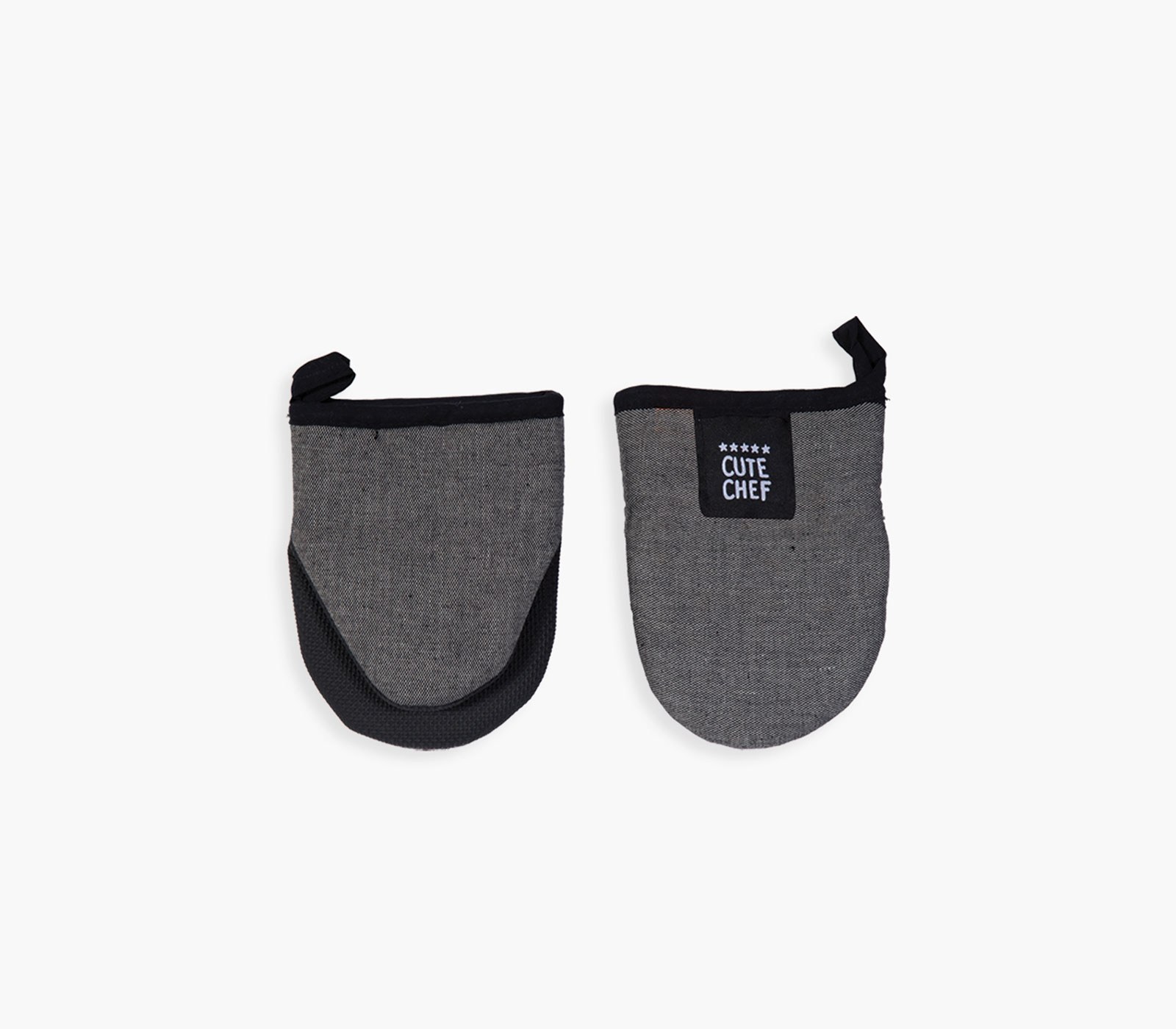 Σετ Γάντια Κουζίνας 2 Τεμαχίων Nef-Nef Lorin Black 2x(15x17)