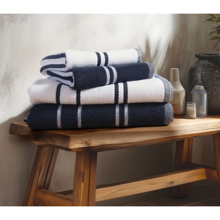 Σετ Πετσέτες 2 Τεμαχίων Nef-Nef Sea Coast White 50x90+70x140