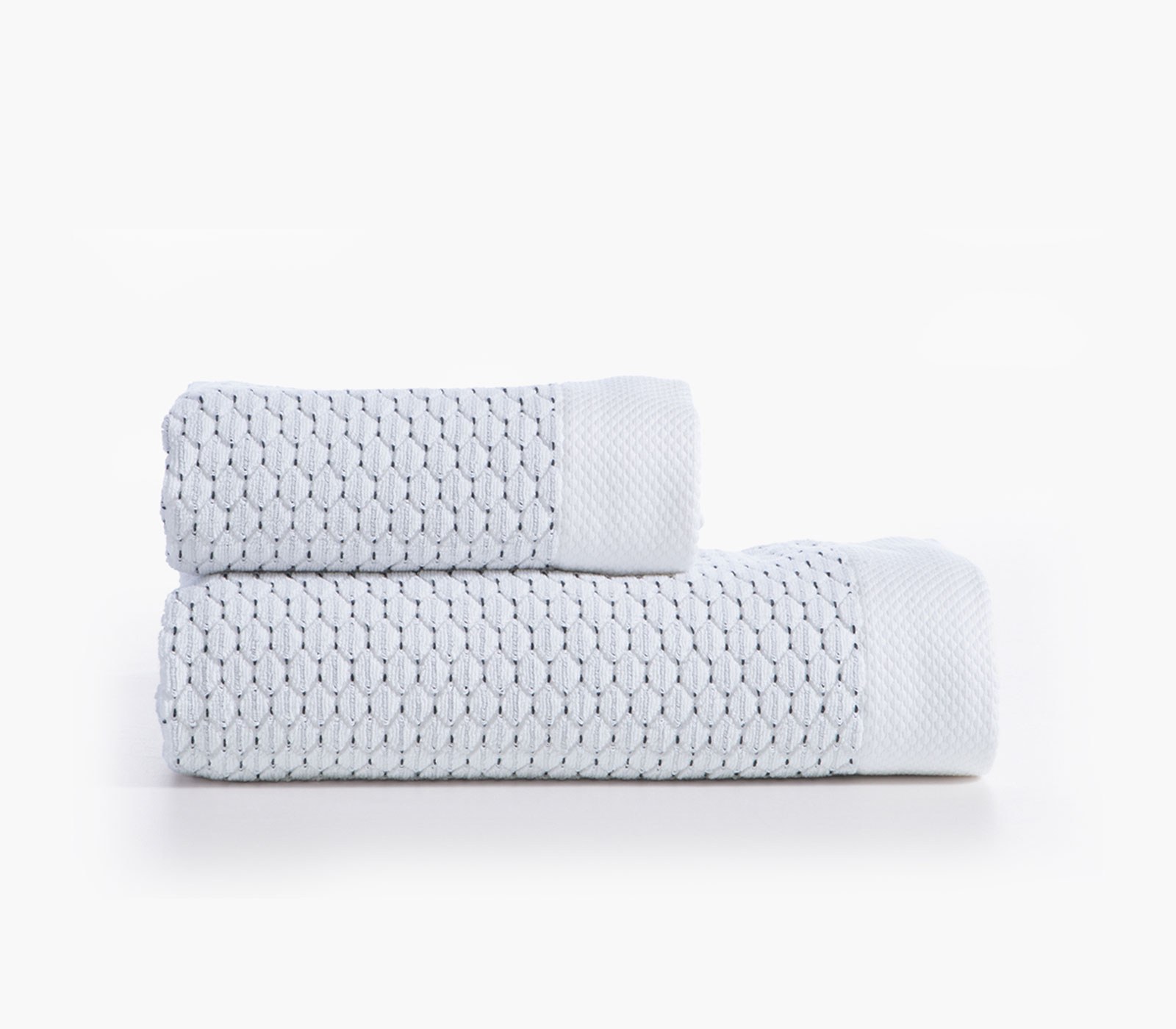 Σετ Πετσέτες 2 Τεμαχίων Nef-Nef Sailing White 50x90+70x140