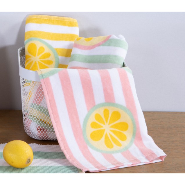 Ποτηρόπανο Βελουτέ Nef-Nef Lemonade Pink 40x60