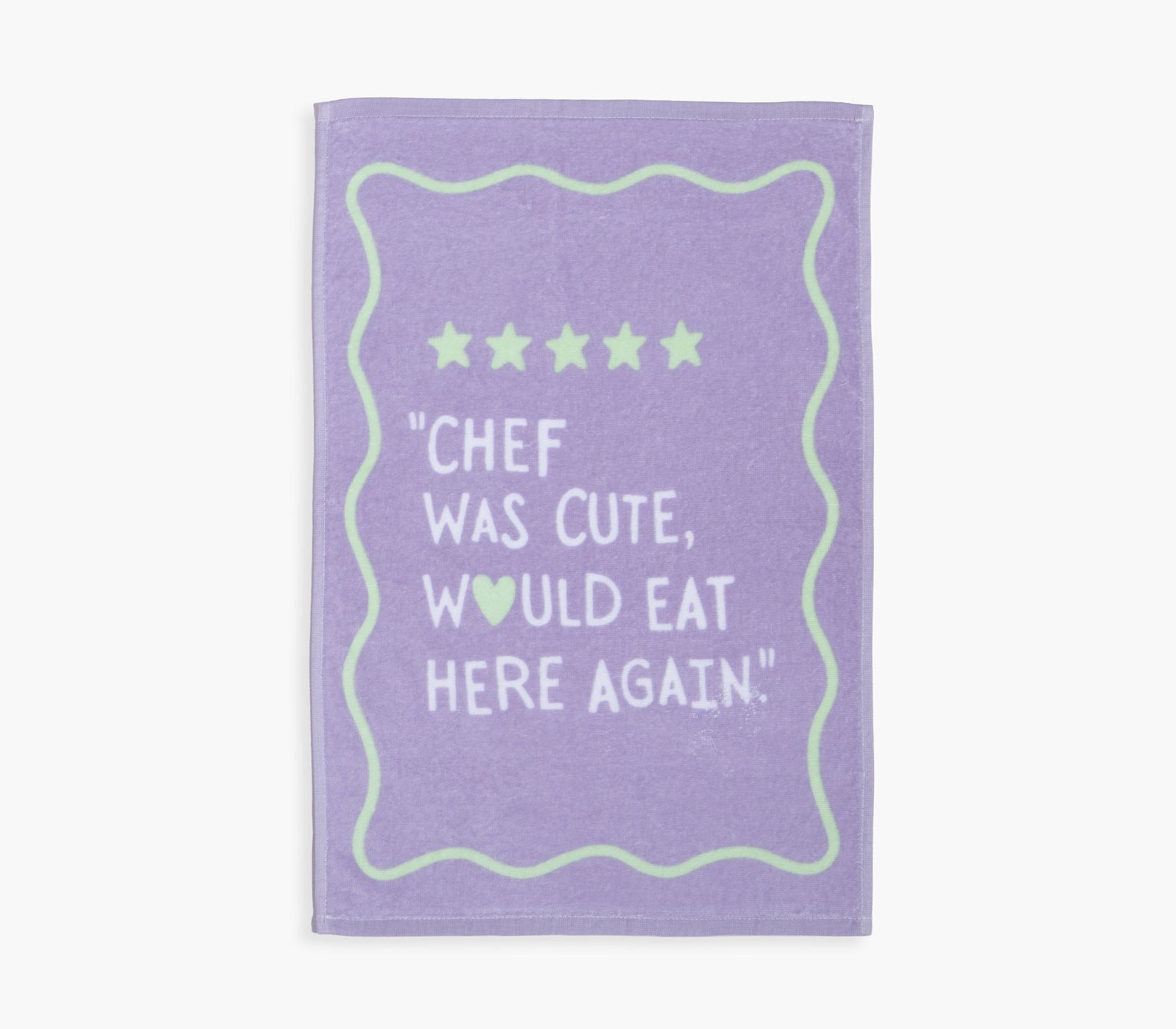 Ποτηρόπανο Βελουτέ Nef-Nef Chef Was Cute Mauve 40x60