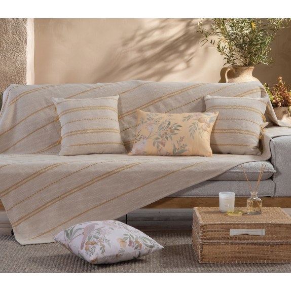 Ριχτάρι Τριθέσιου Nef-Nef Bleeze Natural/Yellow 180x300