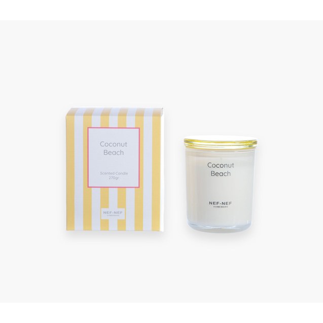 Αρωματικό Κερί Nef-Nef Coconut Beach Yellow 270 gr