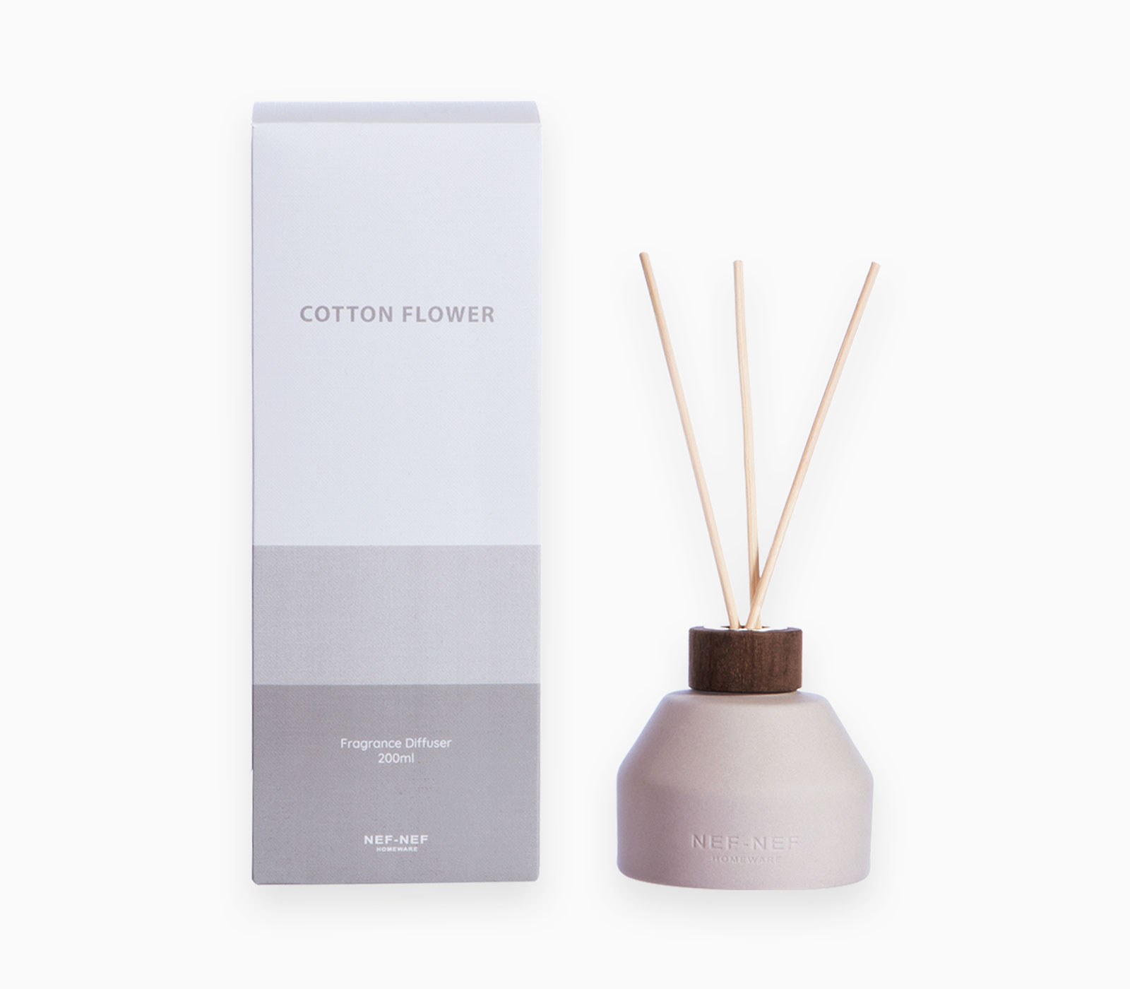 Αρωματικό Χώρου με Στικς Nef-Nef Cotton Flower Grey 200 ml